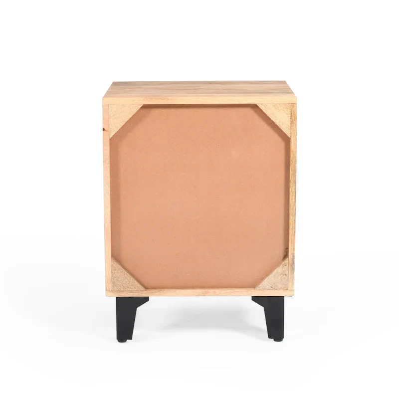 Christopher Knight Home - Harper Handcrafted Natural Finish Solid Wood Nightstand with Drawer