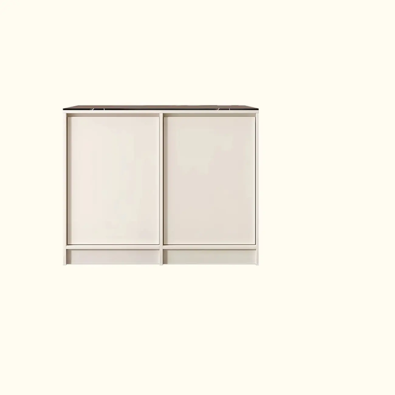 Modern Wood Buffet with Alterable Shelf and Doors