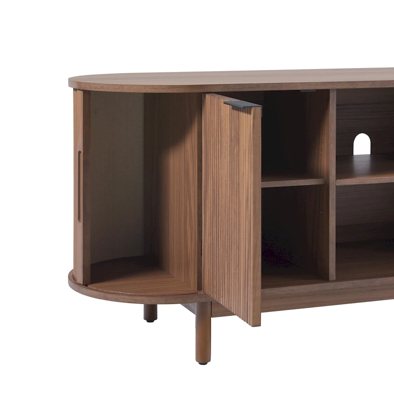 Middlebrook Modern Reeded 60-inch TV Stand with Rounded Edges