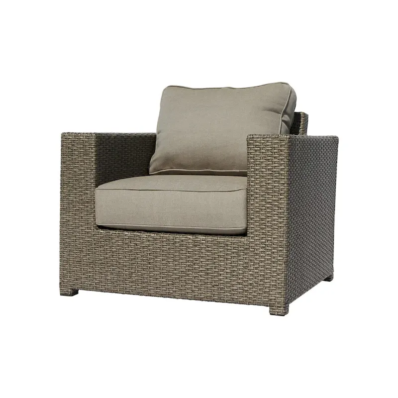 6 Piece Rattan Sectional Seating Group with Cushions