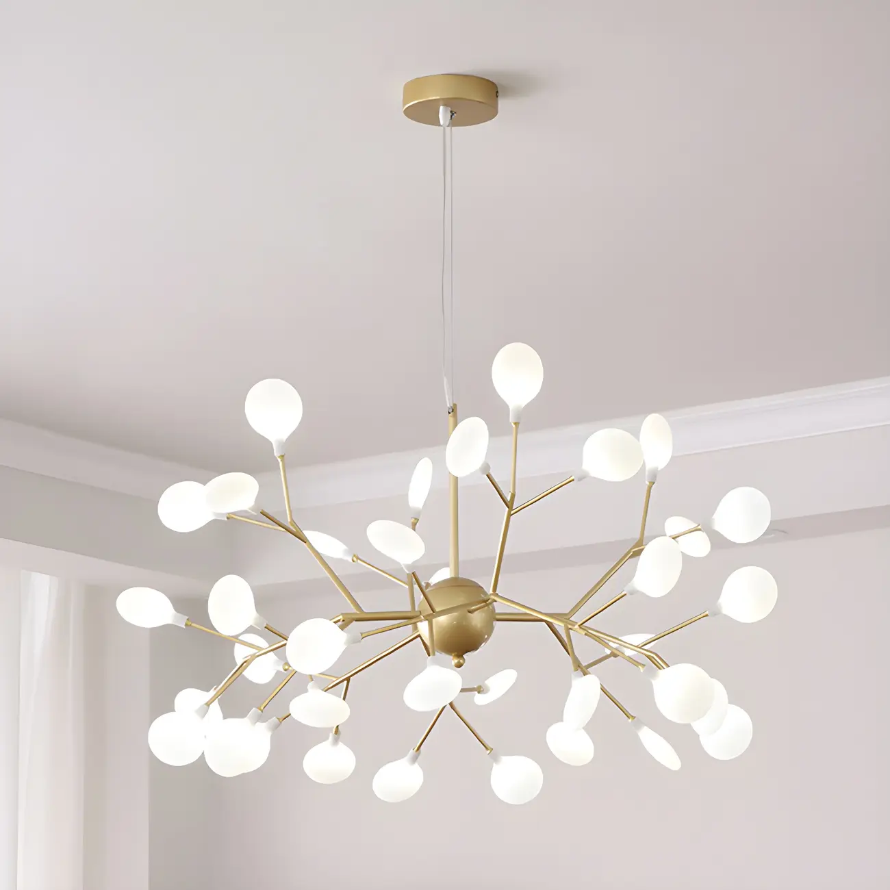 Geometric Modern Sputnik Starburst Chandelier