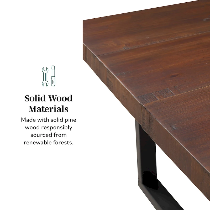 Middlebrook Solid Wood 72-inch Distressed Dining Table