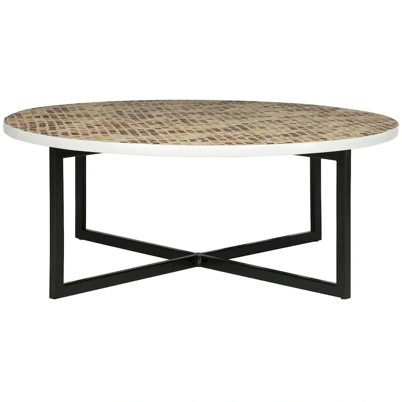 Marharita Cream Coffee Table - 39.8 x 39.8 x 15.4 - 40Wx40Dx15H