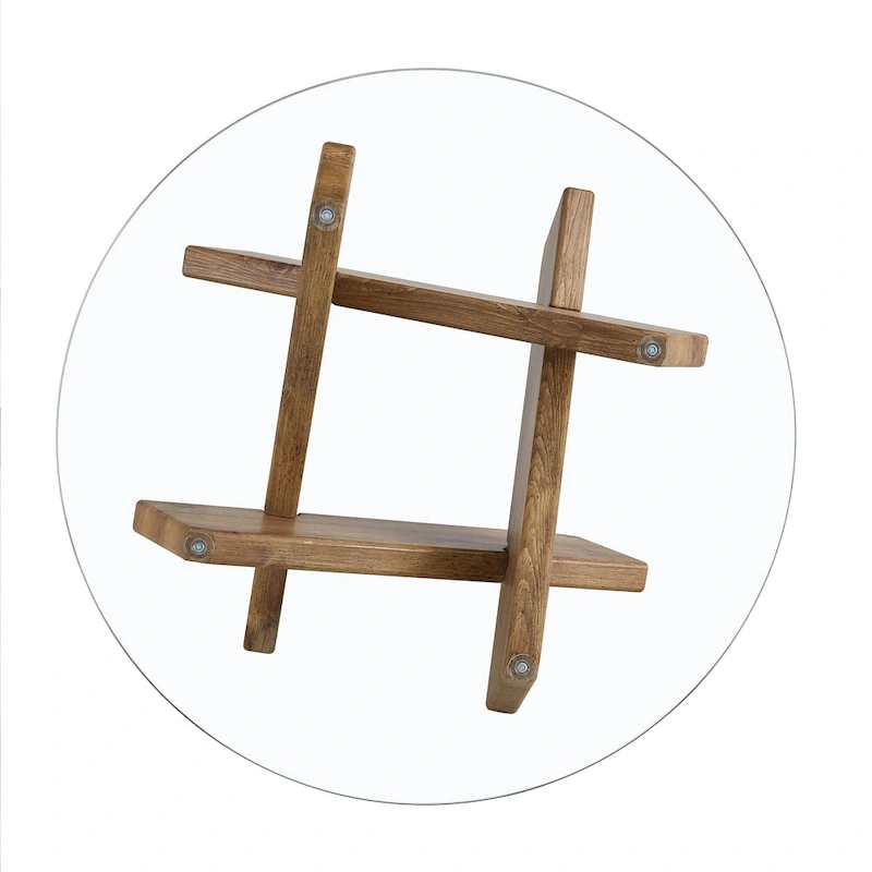 33.4 Modern Round Tempered Glass Table