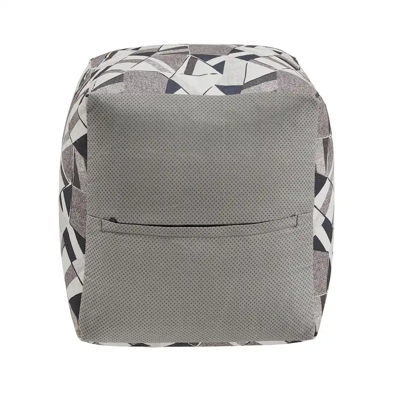 Brunico Upholstered Square Pouf Ottoman by iNSPIRE Q Bold