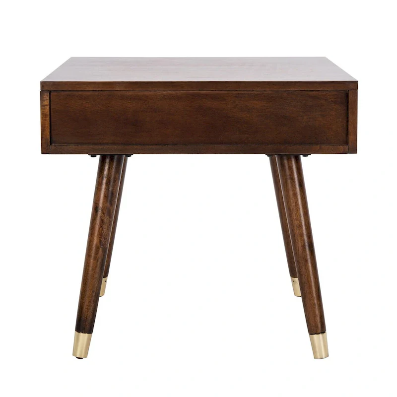 SAFAVIEH Sunny Mid-Century Gold Cap End Table - 24 x 24 x 22.3 - 24Wx24Dx22H