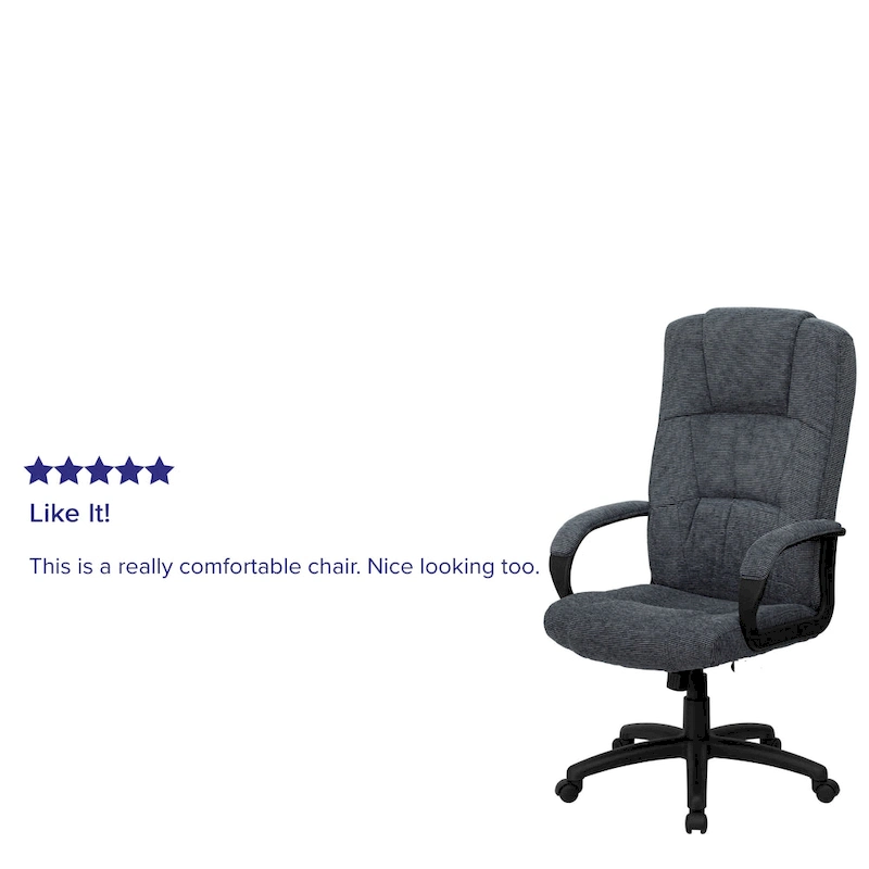 High Back Fabric Executive Office Arm Chair