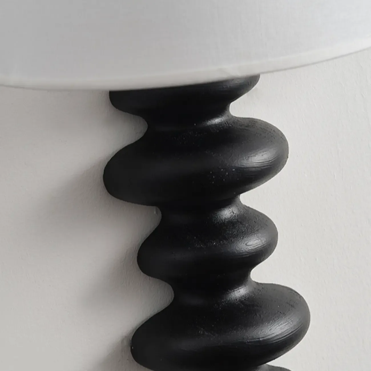 21H Modern Geometric Wooden Wall Sconce with Fabric Shade