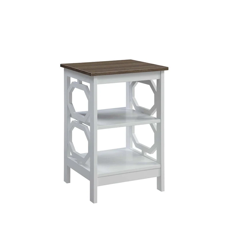 Convenience Concepts Omega End Table with Shelves