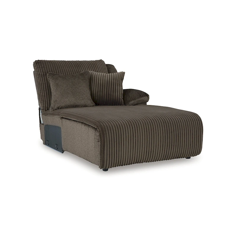 Signature Design by Ashley Top Tier Brown 6-Piece Reclining Sectional with Chaise - 147W x 134D x 41H