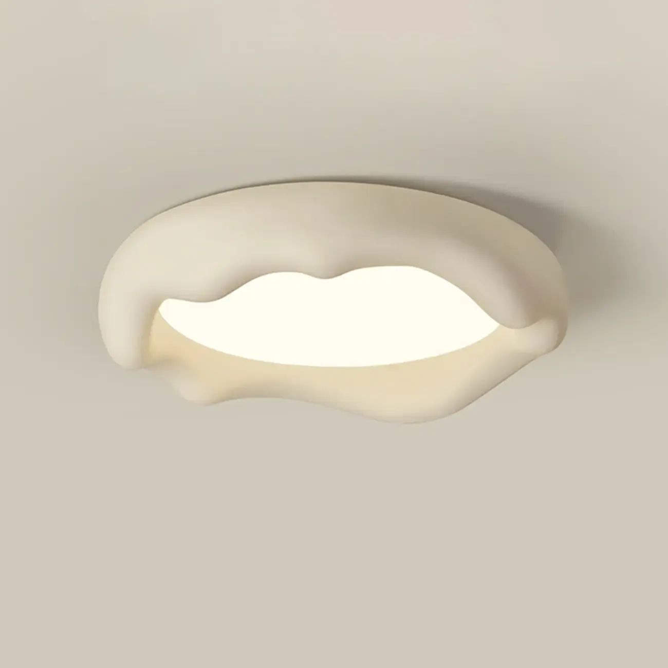 Acrylic Artistic Melting Cream Design Flush Ceiling Light