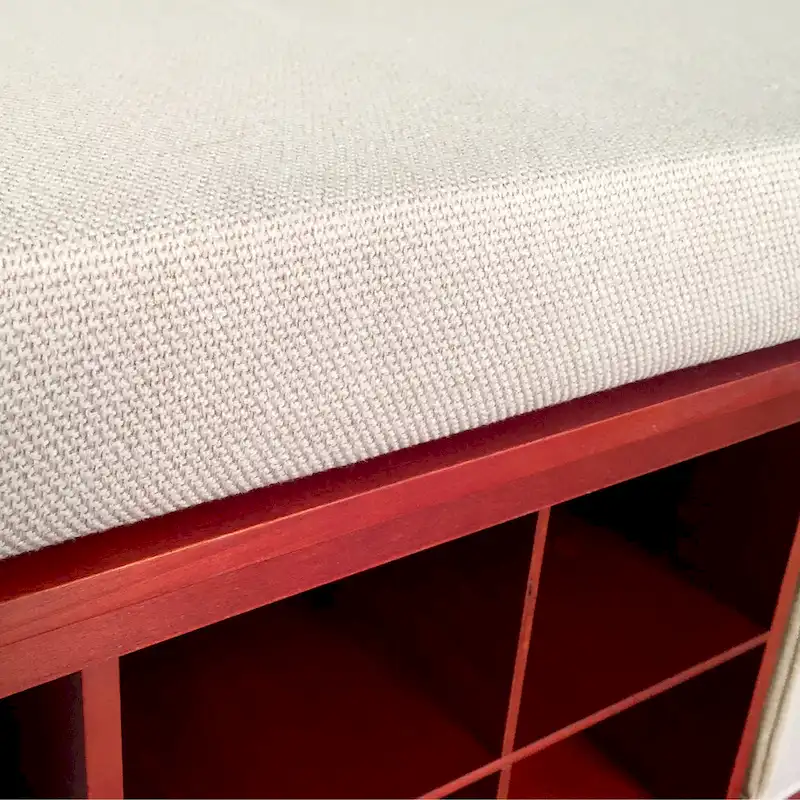 John Louis Home Solid Wood Entryway Bench with 8 Shoe Cubbies Mahogany