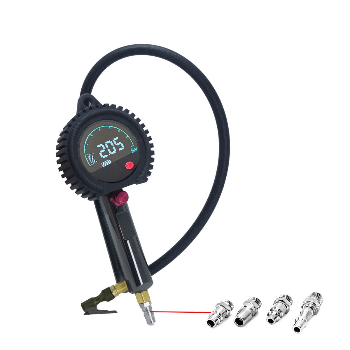 SEAPENG TB-801 Rechargeable High-Brightness Digital Inflator Gun Real-time Tire Pressure Monitoring Dual Mode Switching Durable Reliable