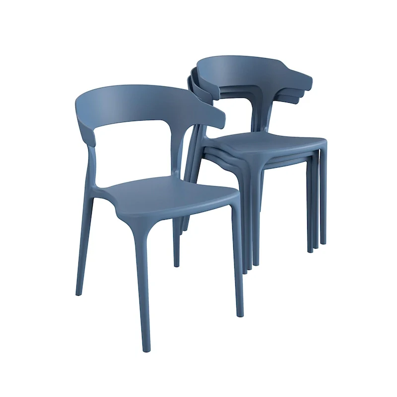 The Novogratz Poolside Felix Stackable Dining Chairs