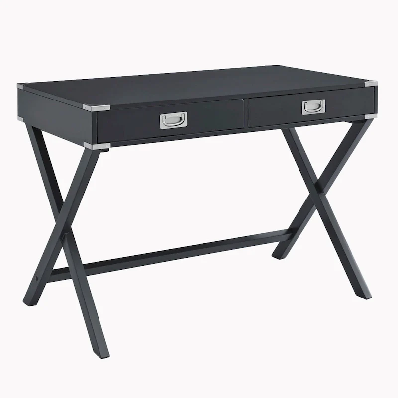 Solid Wood Computer Desk with Drawers