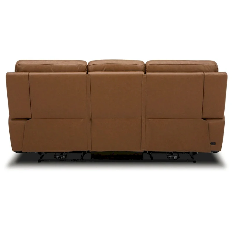 Cooper Leather Dual Power Reclining Sofa - Camel