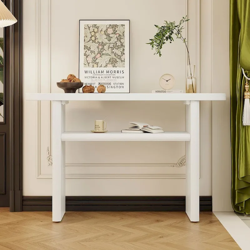 47.80 Modern Wooden Console Table with Shelf