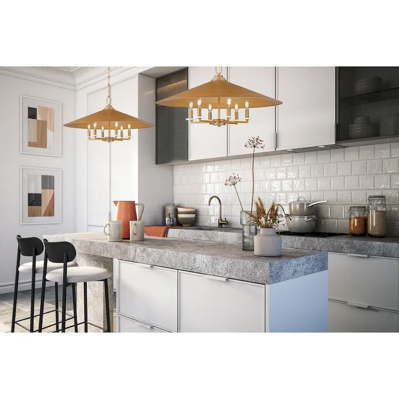 Z-Lite 1953-32 Rialto 6 Light 32  Wide Pendant