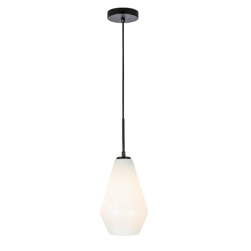 Gerald 1-light Elongated Glass Shade Hanging Pendant Light