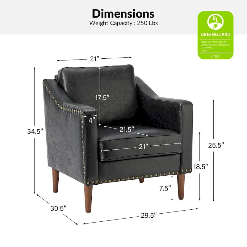 Duarte Transitional Armchair with Sloped Arms Set of 2