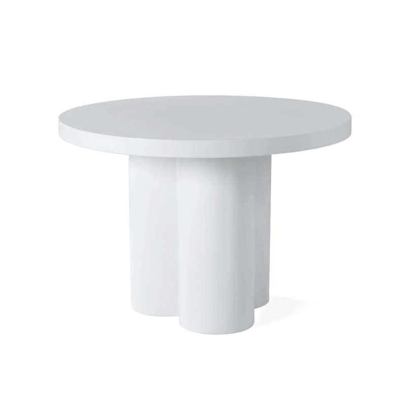 Modrest Bruni - Modern White Concrete End Table