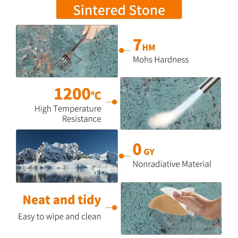 Sintered Stone Console Table with Geometric Base Sofa Table - 47.2x11.8x30.7 inch