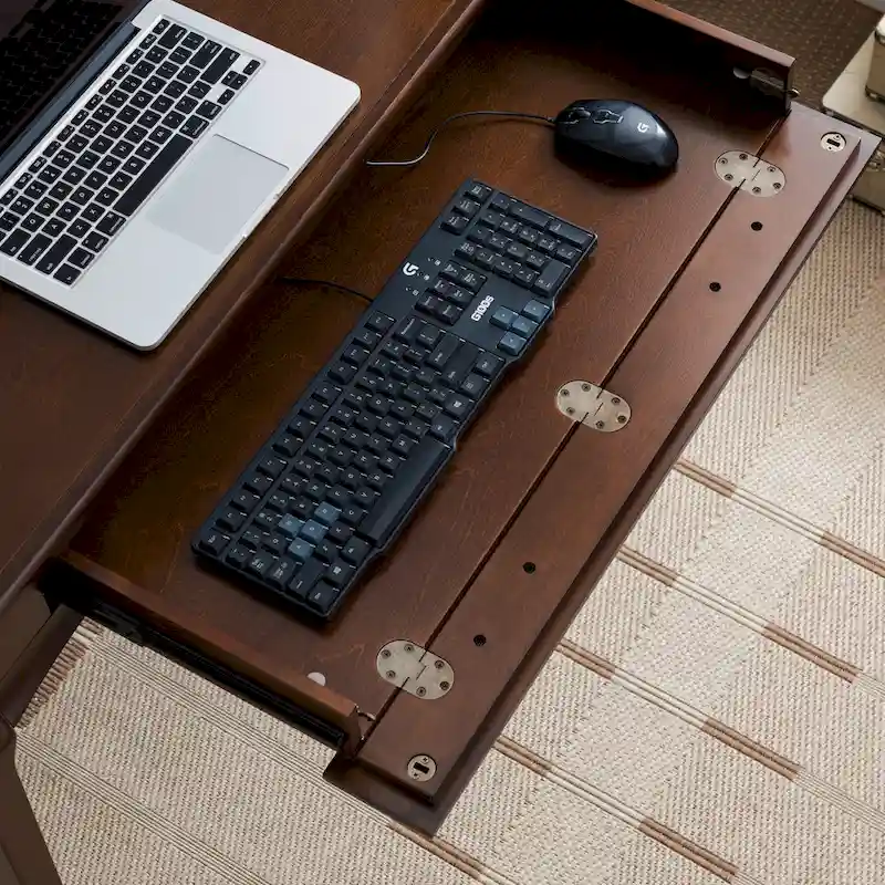 Ergonomic Mesh Back Office Chair, Black, Adjustable Height, Rocking Function, Seats 1