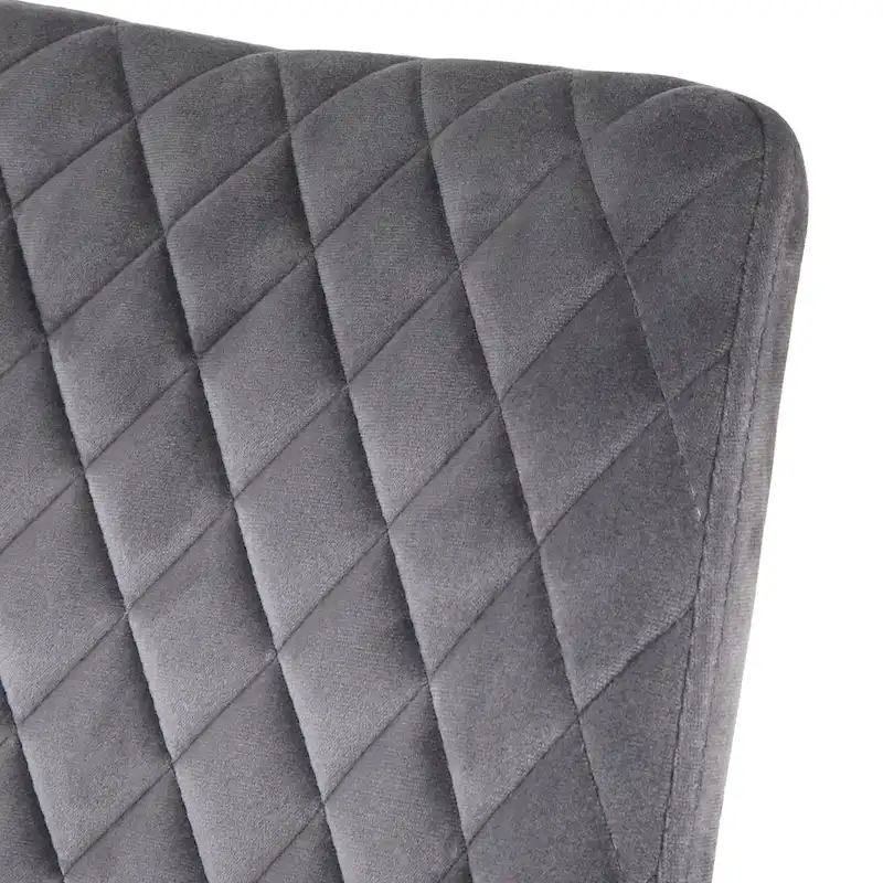 angelo:HOME Kavitt Mid-century Modern Velvet 5-piece Round Dining Set