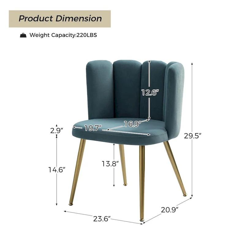 Anjela Side Chair with Tufted Back