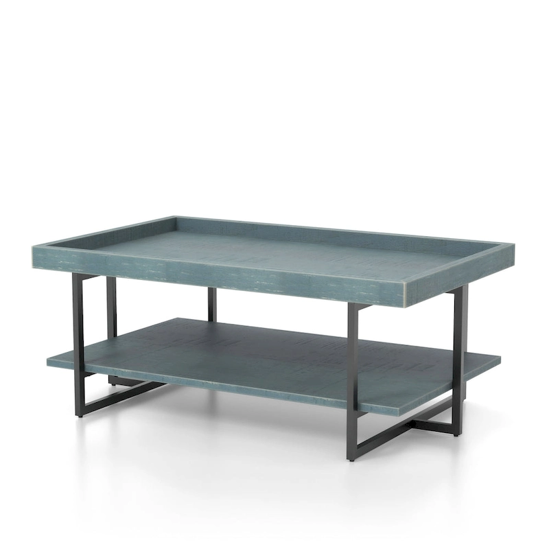Damara Transitional 47-inch Metal 1-Shelf Coffee Table by Furniture of America