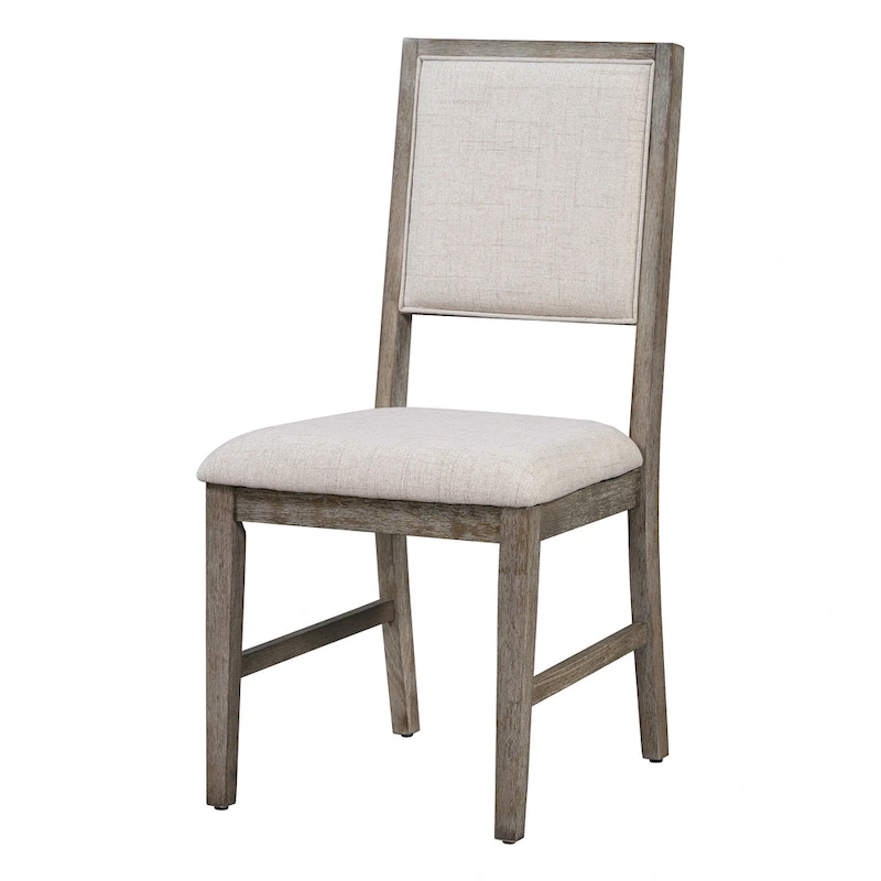 6 Piece Dining Table Chair Set, Wooden Kitchen Furniture Set with Acacia Wood Rectangular Table, 4 Chairs and 1 Bench