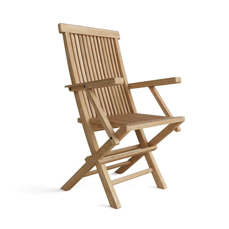 Classic Teak Outdoor Dining Chair - Foldable (Set of 2)