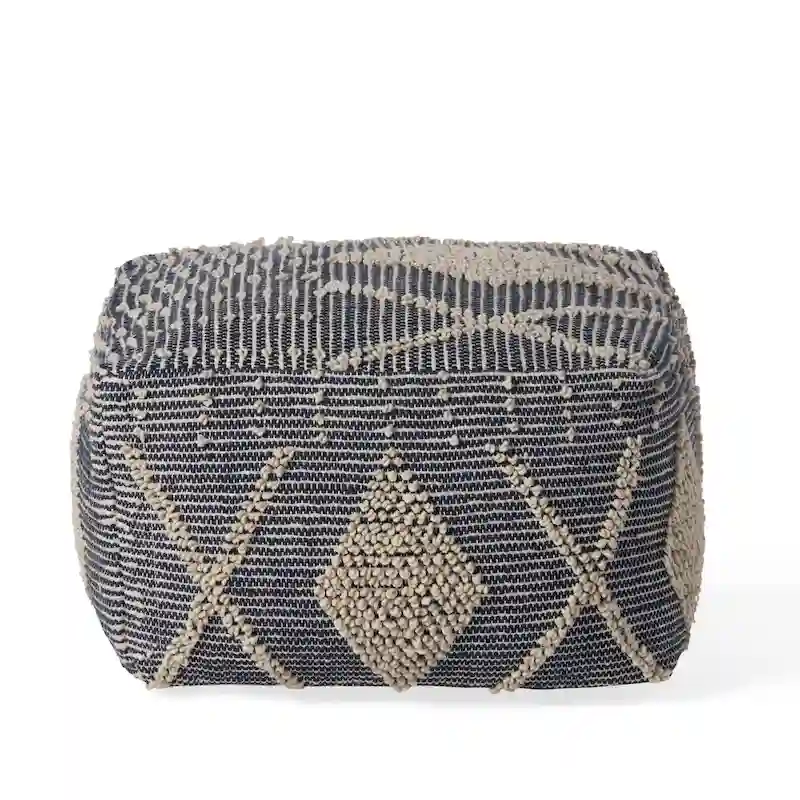 Brinket Boho Cube Yarn Pouf by Christopher Knight Home