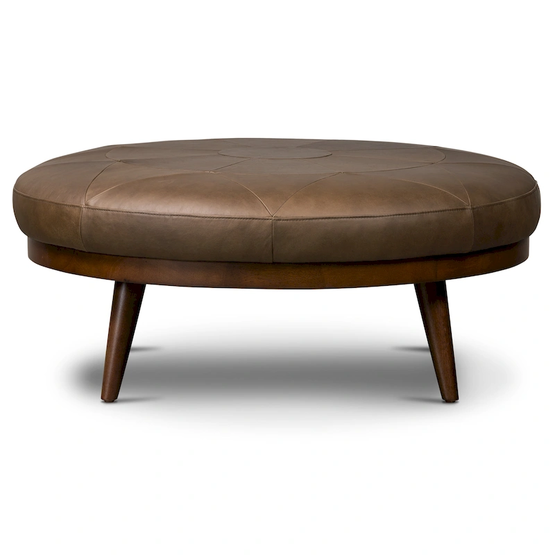 Poly & Bark Gio Ottoman - Full Grain Genuine Italian Leather