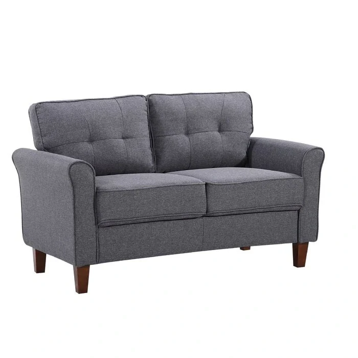 Kouchouk 54.5 Linen Flared Arm Loveseat