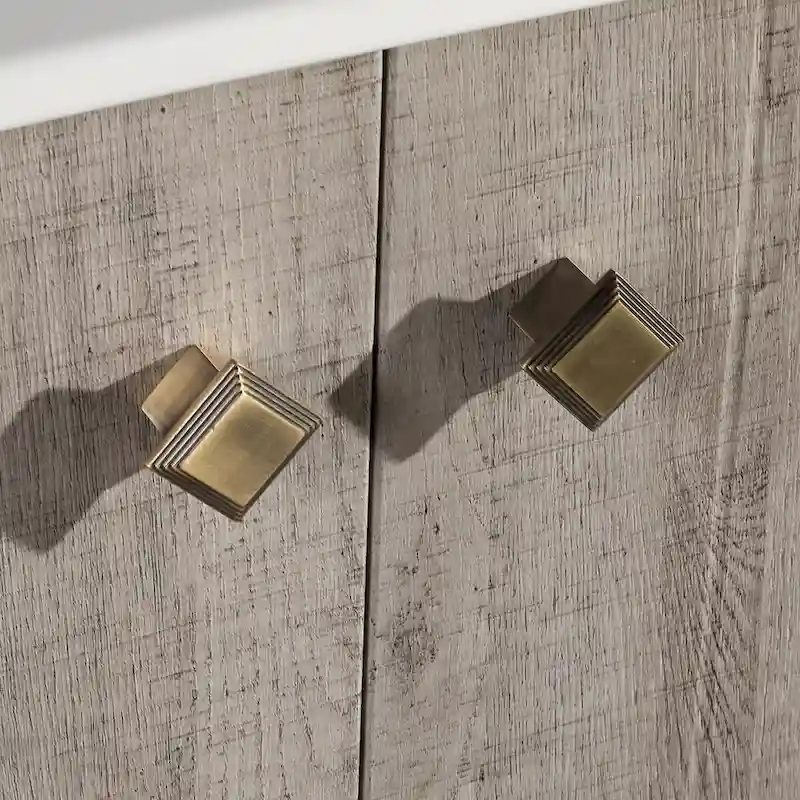 16.5 Square Wall-Mount Bathroom Sink - Brown