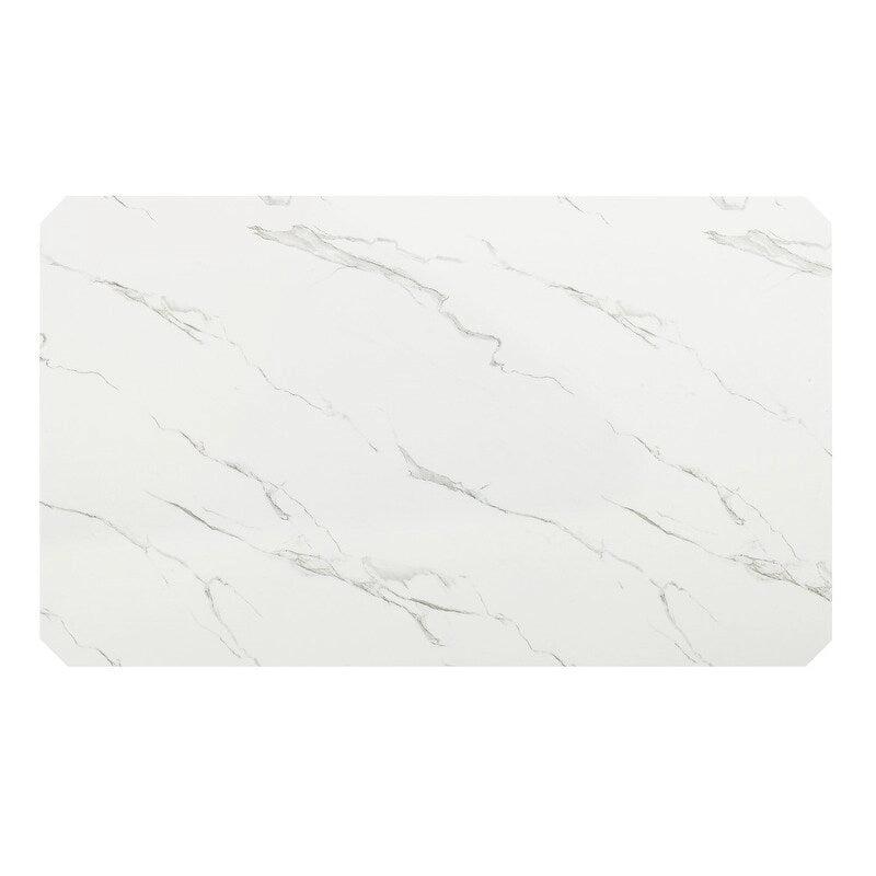 Best Quality Furniture Faux Marble Dining Table - White Faux Marble - Table Only