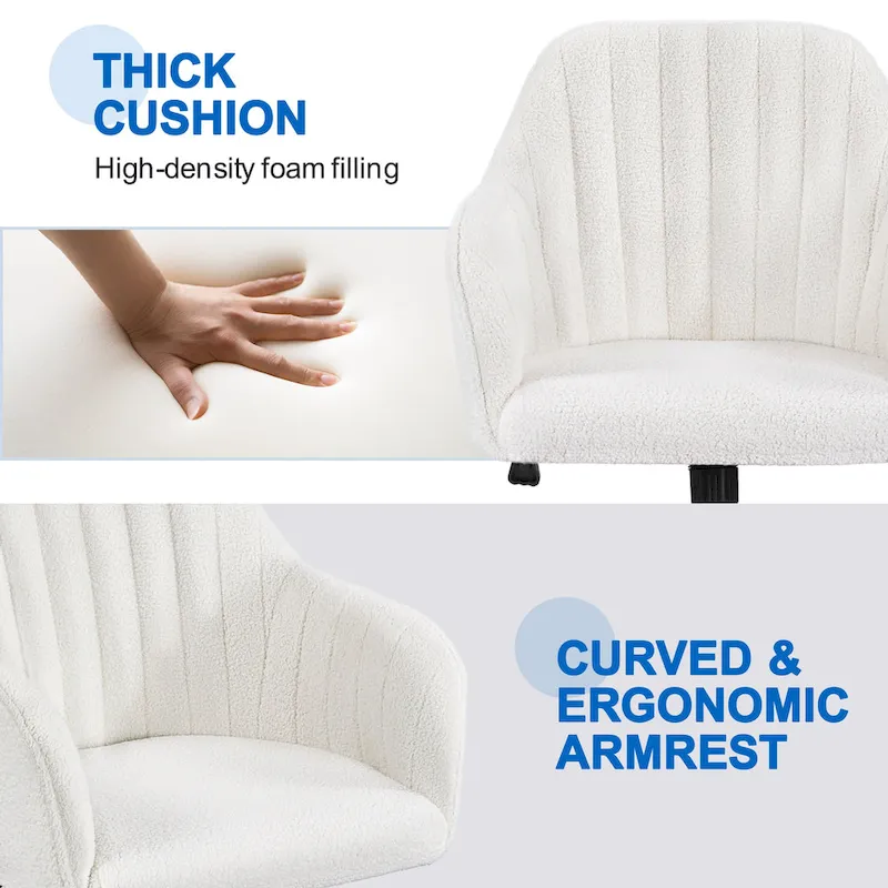 Yaheetech Desk Chair Height-Adjustable Swivel Computer Chair