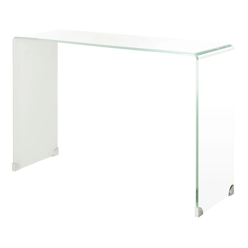 SAFAVIEH Modena Ombre Glass Console Table - Clear / Blue - 43.3 x 13.8 x 29.5 - 43Wx14Dx30H