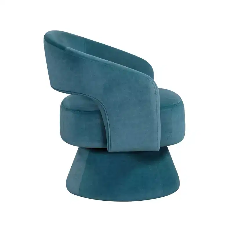 Velvet Swivel Accent Chair, 1-Seat