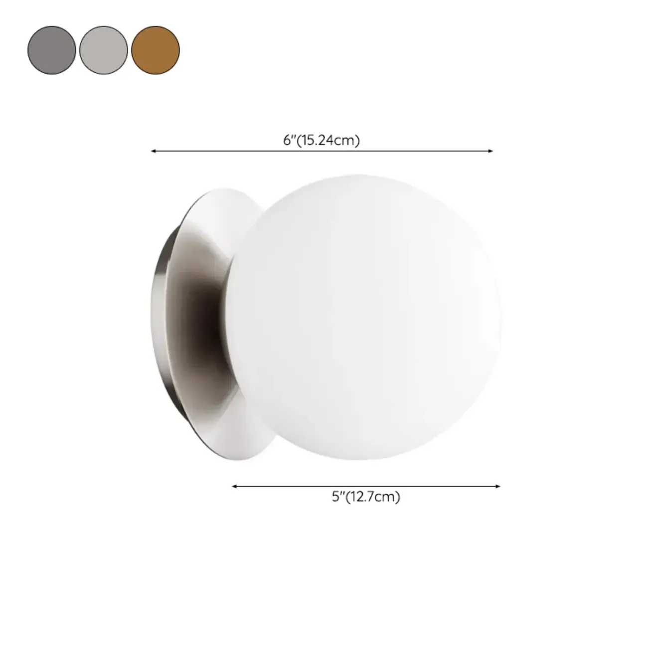 Modern Wall Mounted Vanity Lights with Unique Ball Design