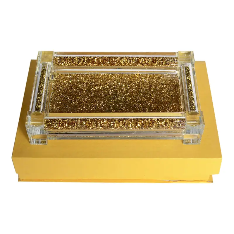 Ambrose Exquisite Small Glass Tray in Gift Box