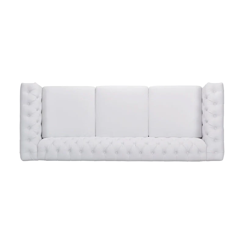 Chesterfield 3-seater Sofa with Button Tufting and Nailheads