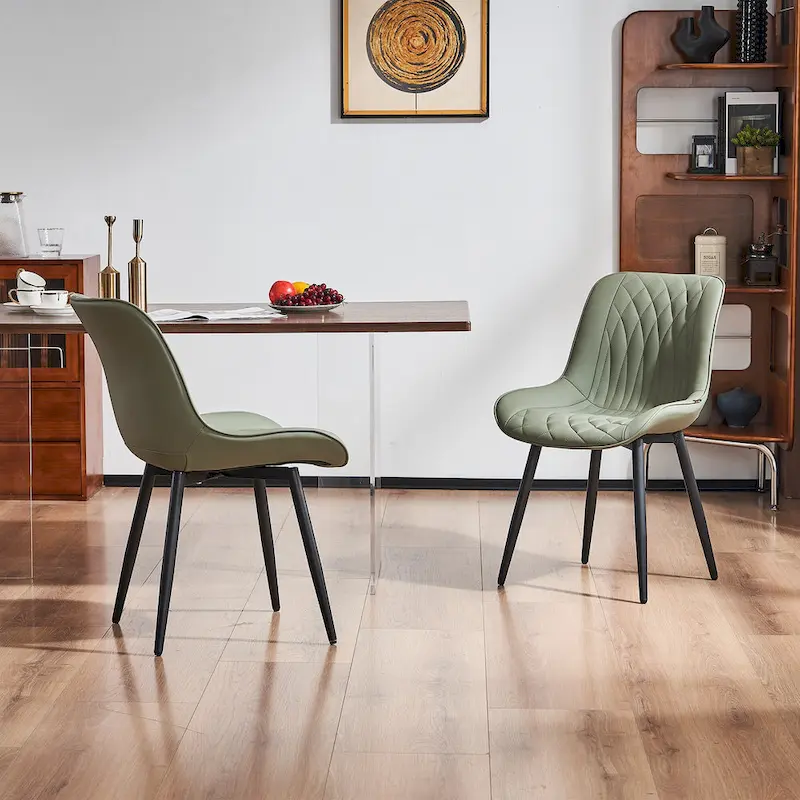 Modern Dining Chairs Set of 2 Upholstered Dining Room Chairs