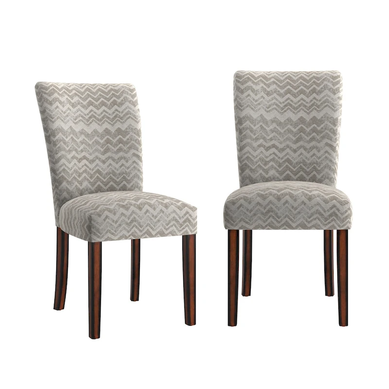 Dinant Print Parsons Dining Side Chairs (Set of 2)