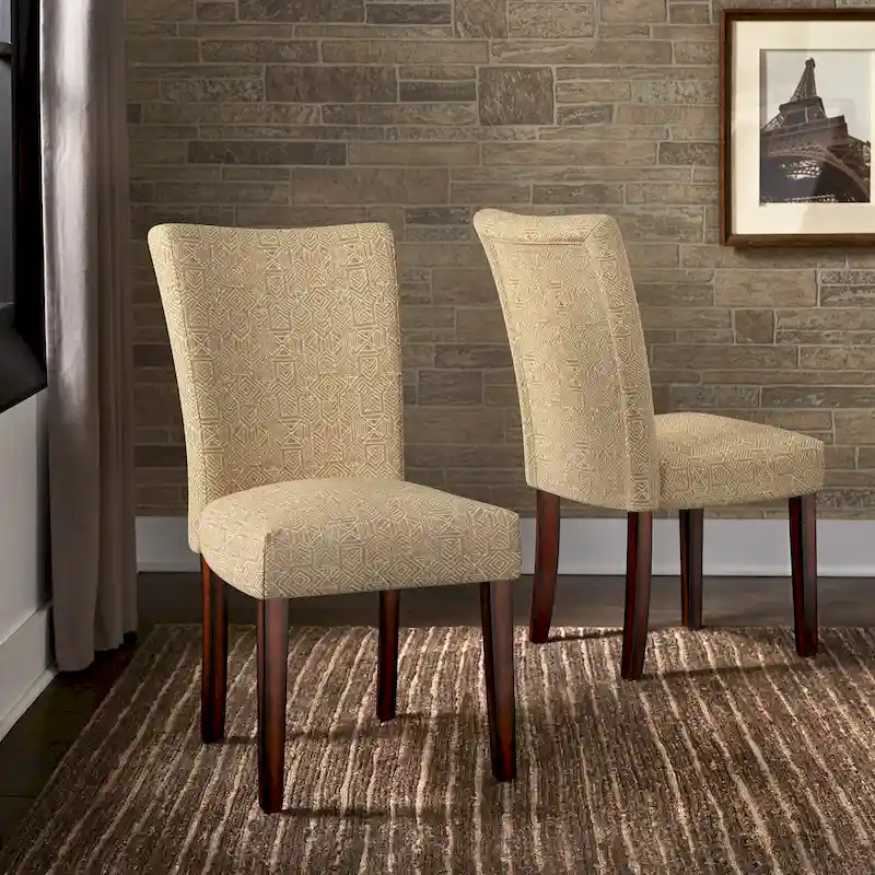 Cannes Upholstered Parson Dining Chair (Set of 2) by iNSPIRE Q Bold