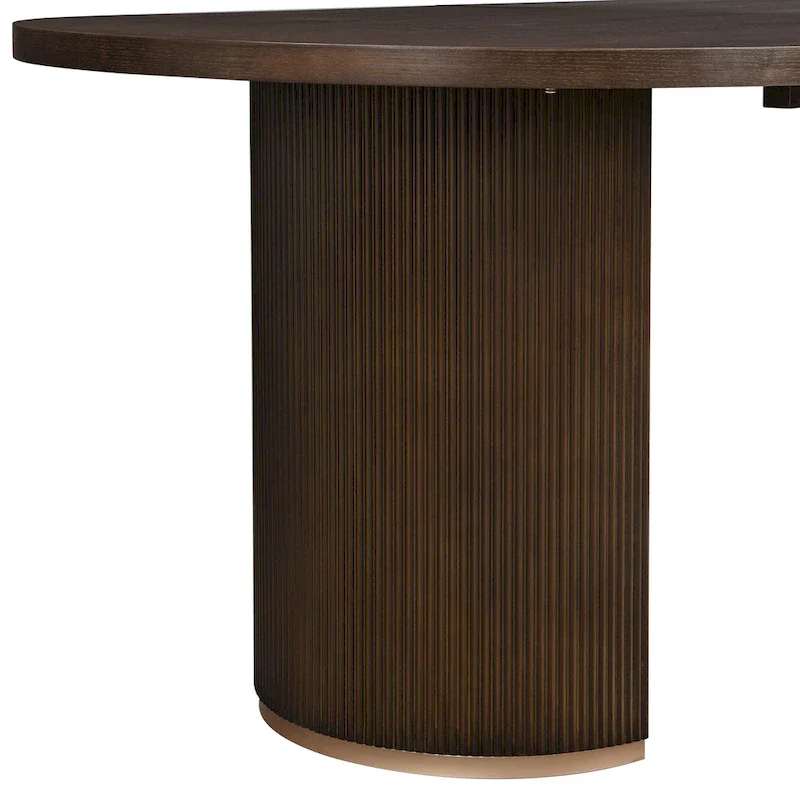 Modern Style Oval Wood Dining Table