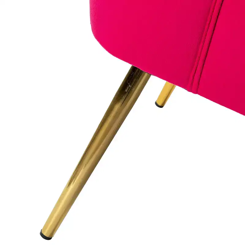 Quentin Velvet Accent Side Chair with Padded Seat Set of 2 | Karat Home