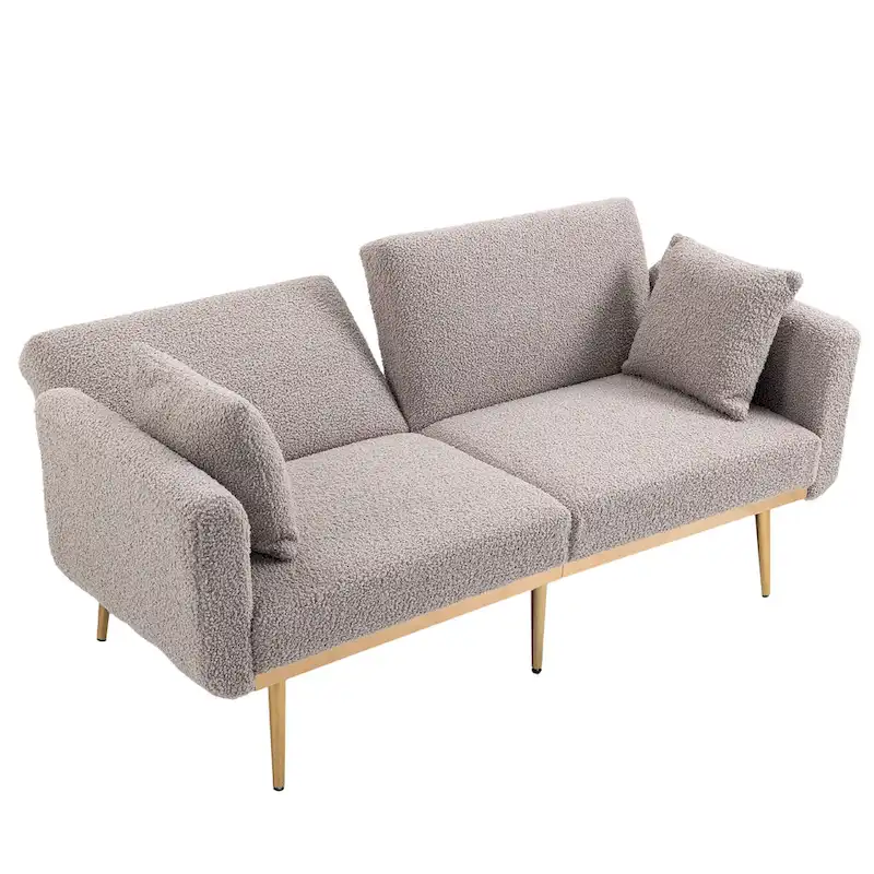 Linen Modular Sofa Section Armless Accent Chair