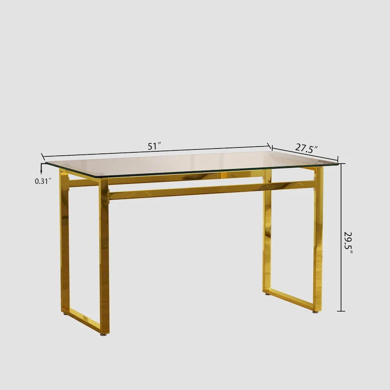 Rectangular Glass Dining Table